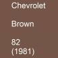 Preview: Chevrolet, Brown, 82 (1981).